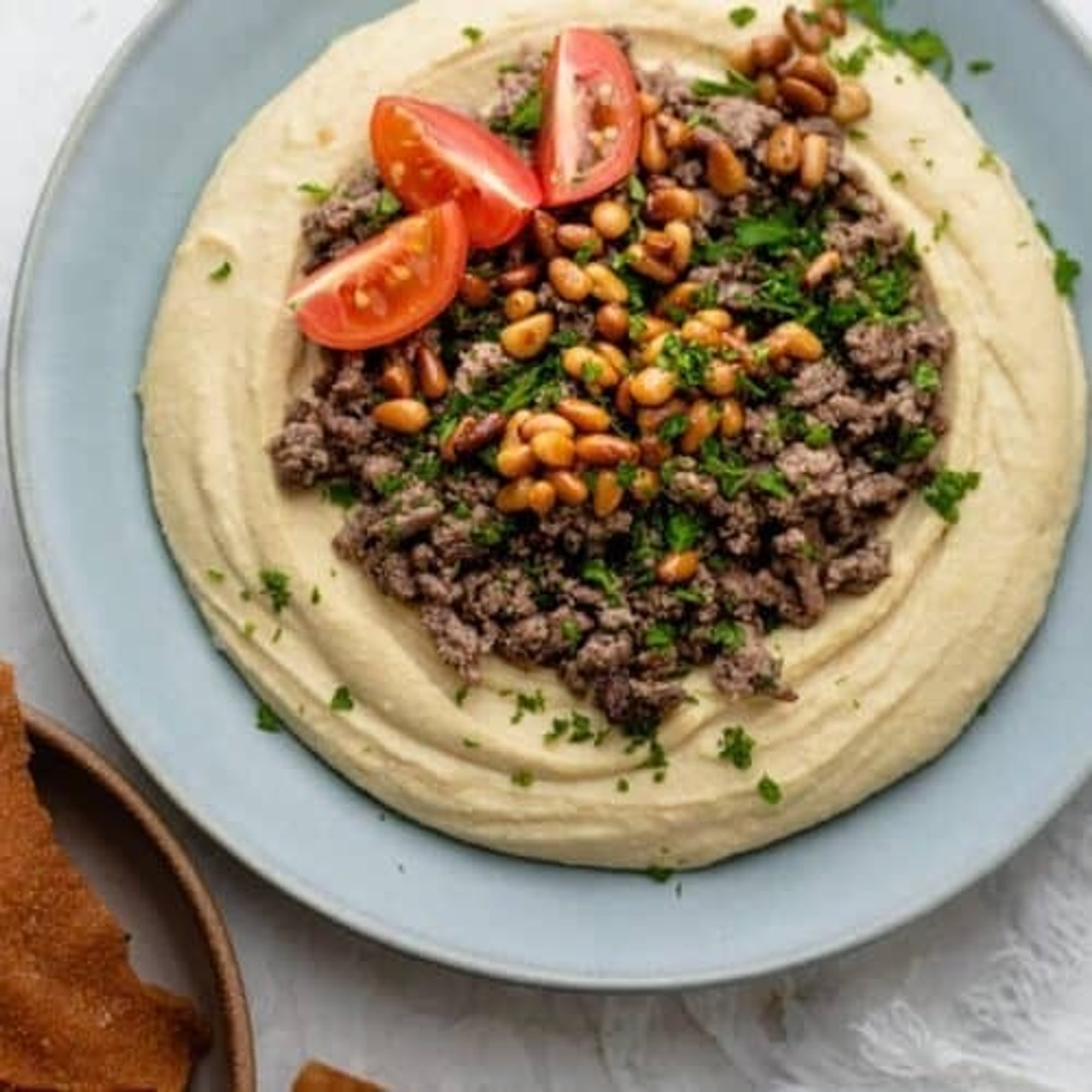 Hummus with Beef Shawarma