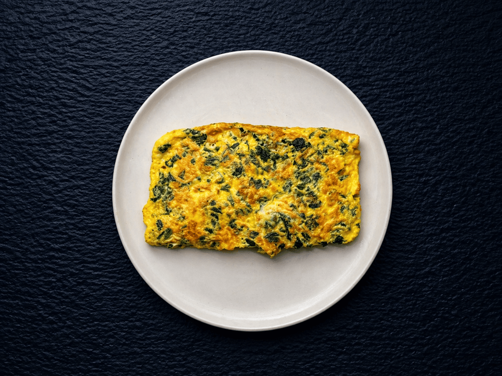 E3 Spinach Omelette Platter