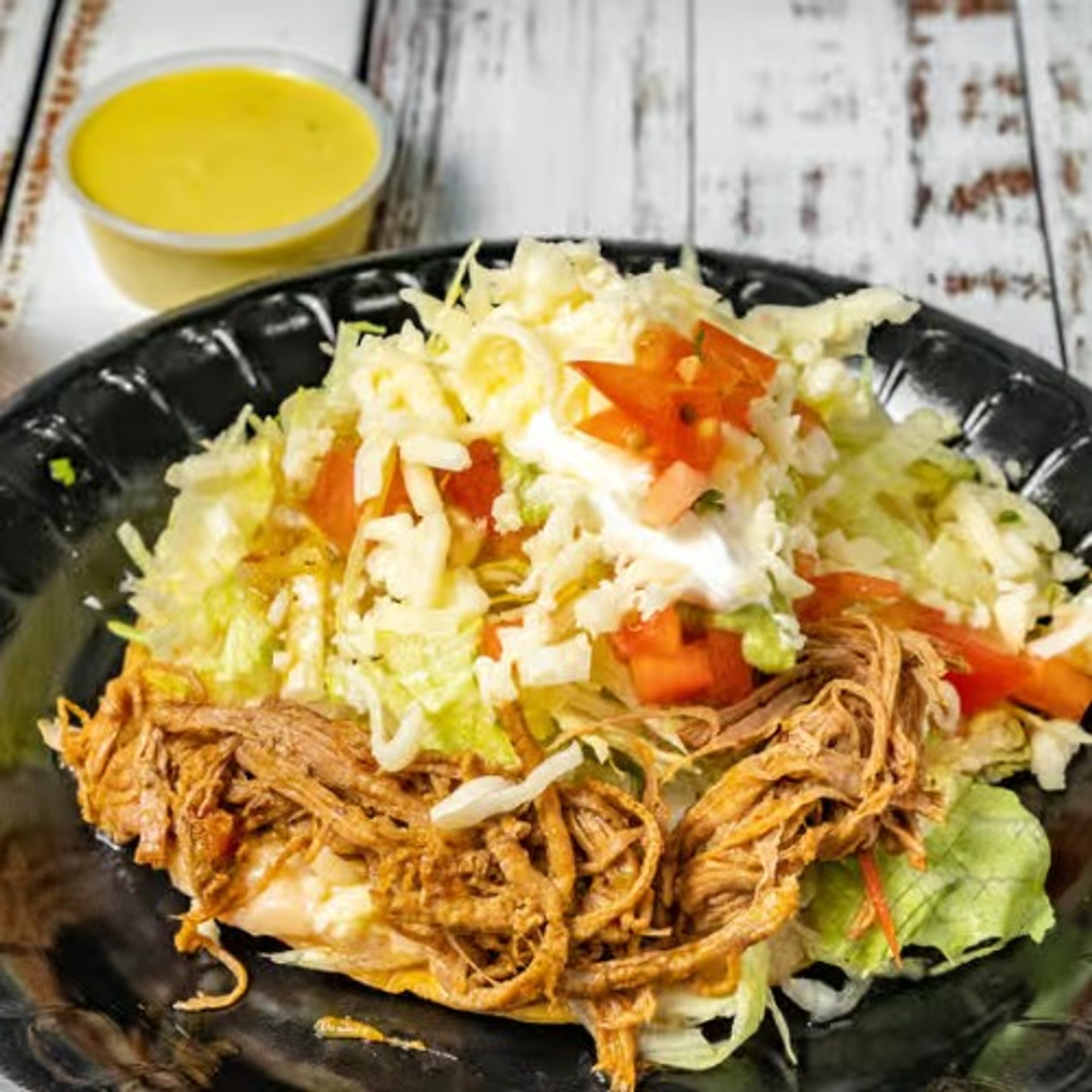 Flat Meat Tostada