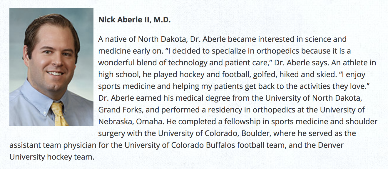 Nicholas S. Aberle, II, M.D. Photo