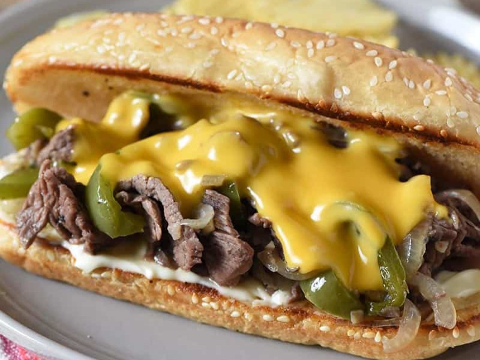 All american Cheese Steak Sandwich