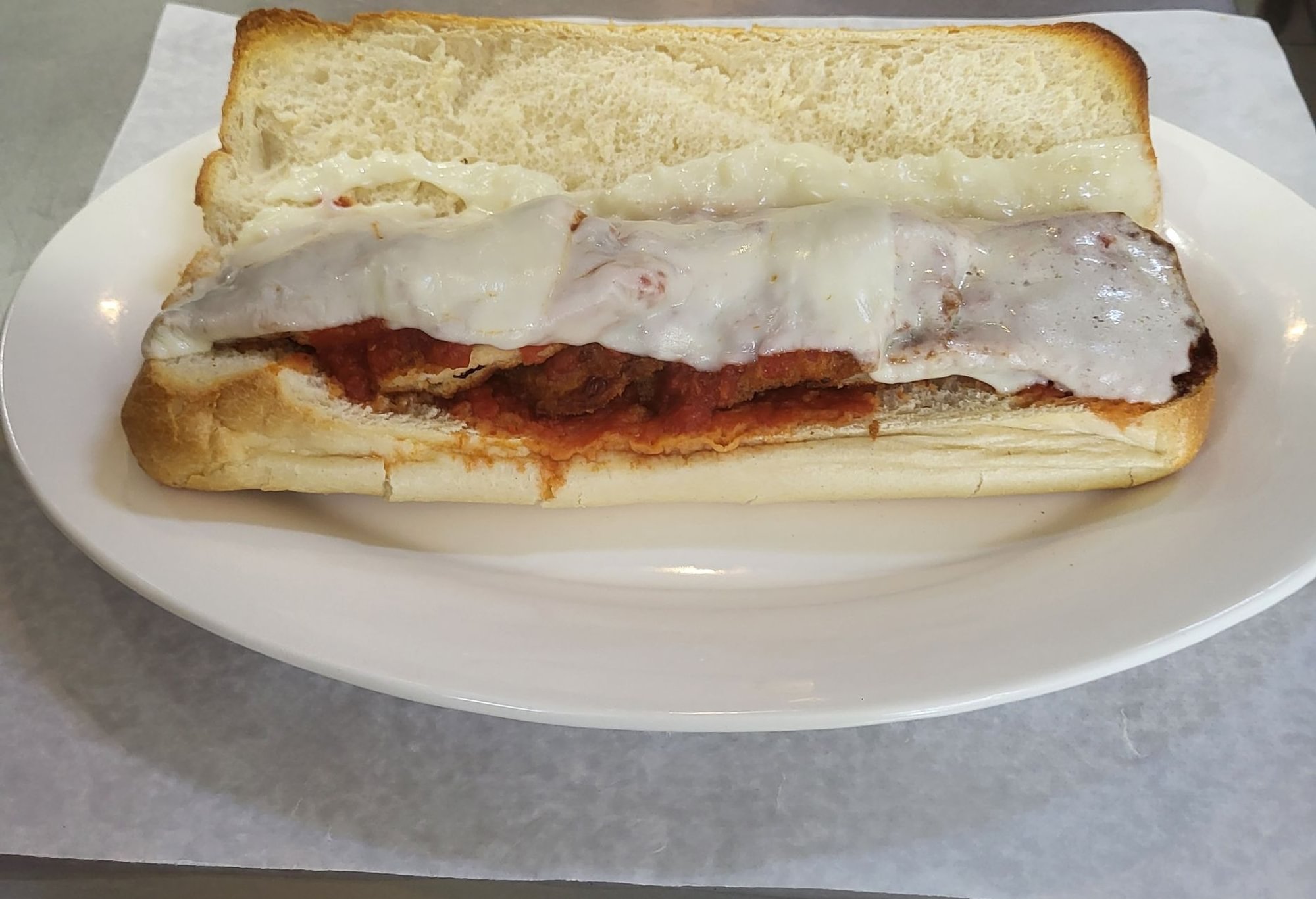 Chicken Cutlet Parmigiana Hero