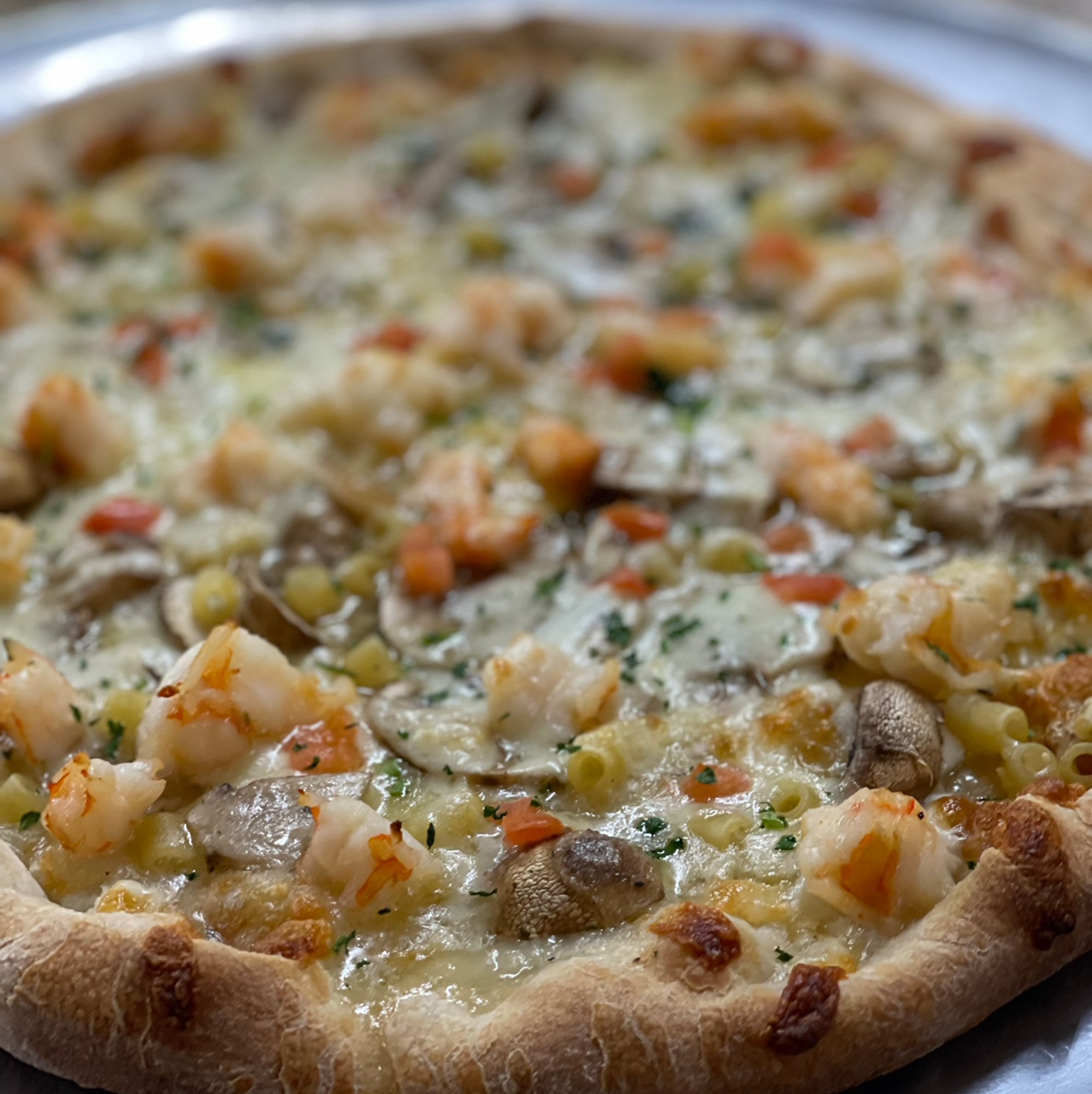 Shrimp Scampi Pizza