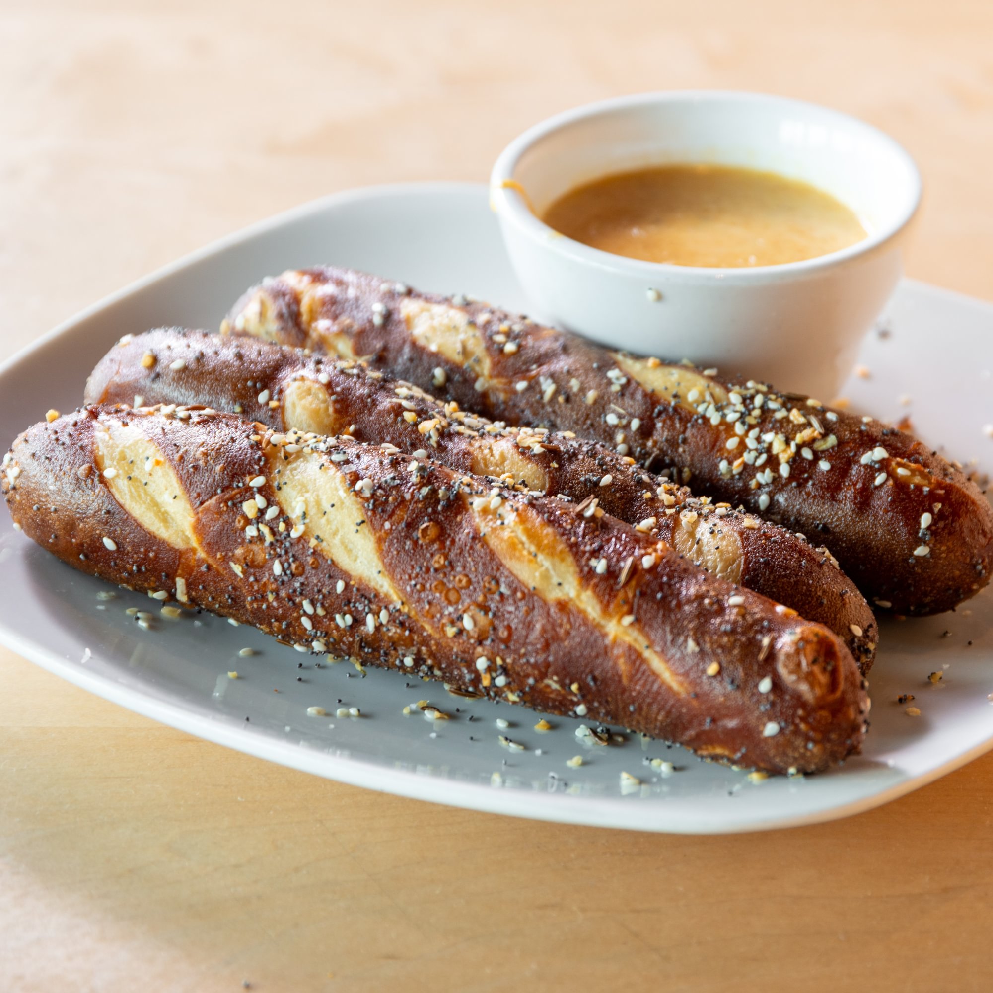 Bavarian Everything Pretzels