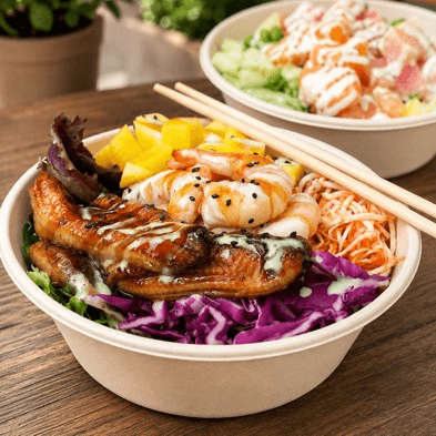Create Your Own Poké Bowl for 2 Choices