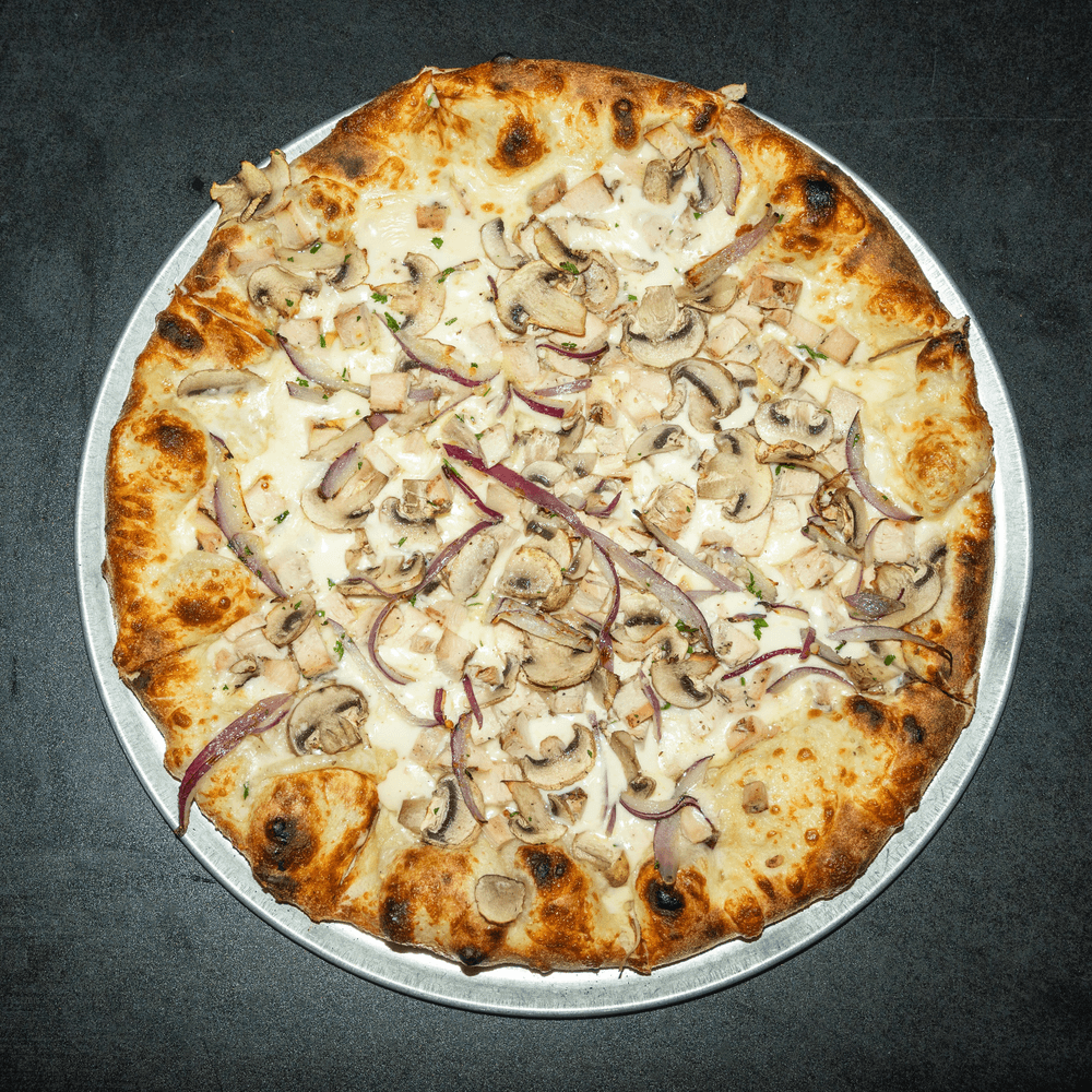 Chicken Alfredo Pizza