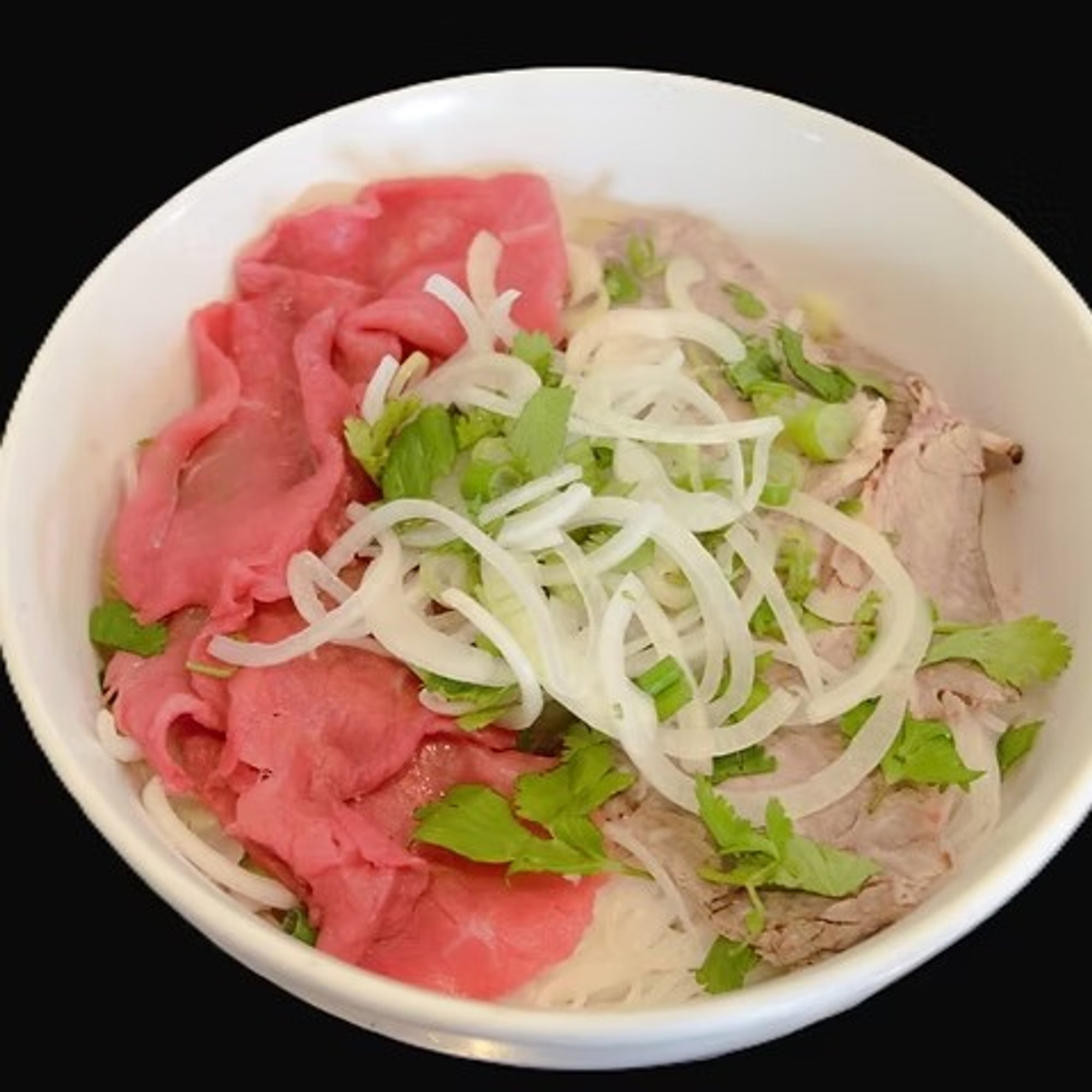 Pho with Rare Steak and Beef Brisket