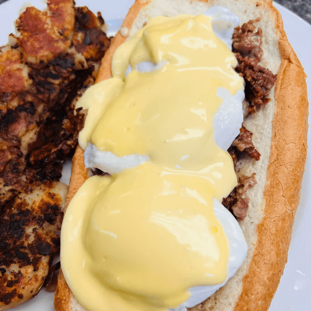 Cheesesteak Benedict