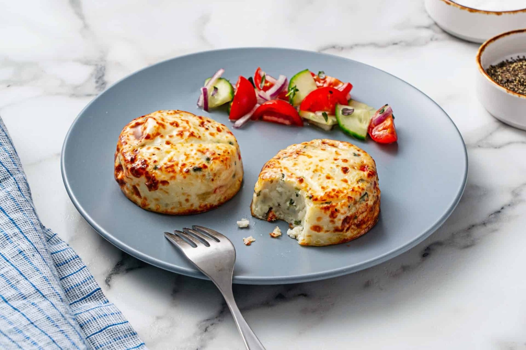 Sous Vide Egg Bites, Egg White with Cheese Trio & Roasted Red Pepper