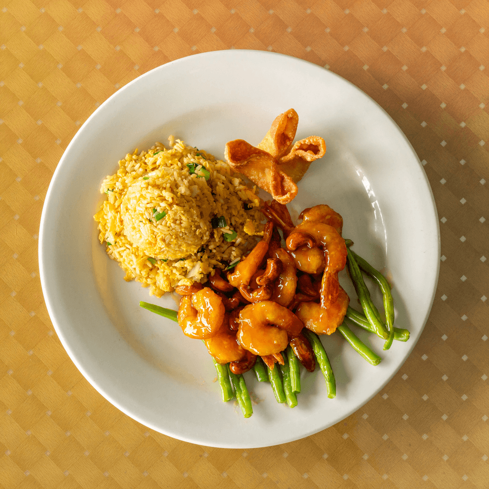 D14 - Honey Chicken or Shrimp Plate