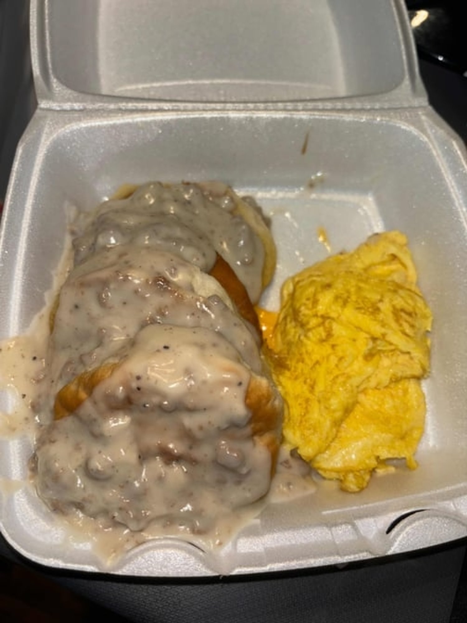 2 Eggs With Biscuits And Gravy