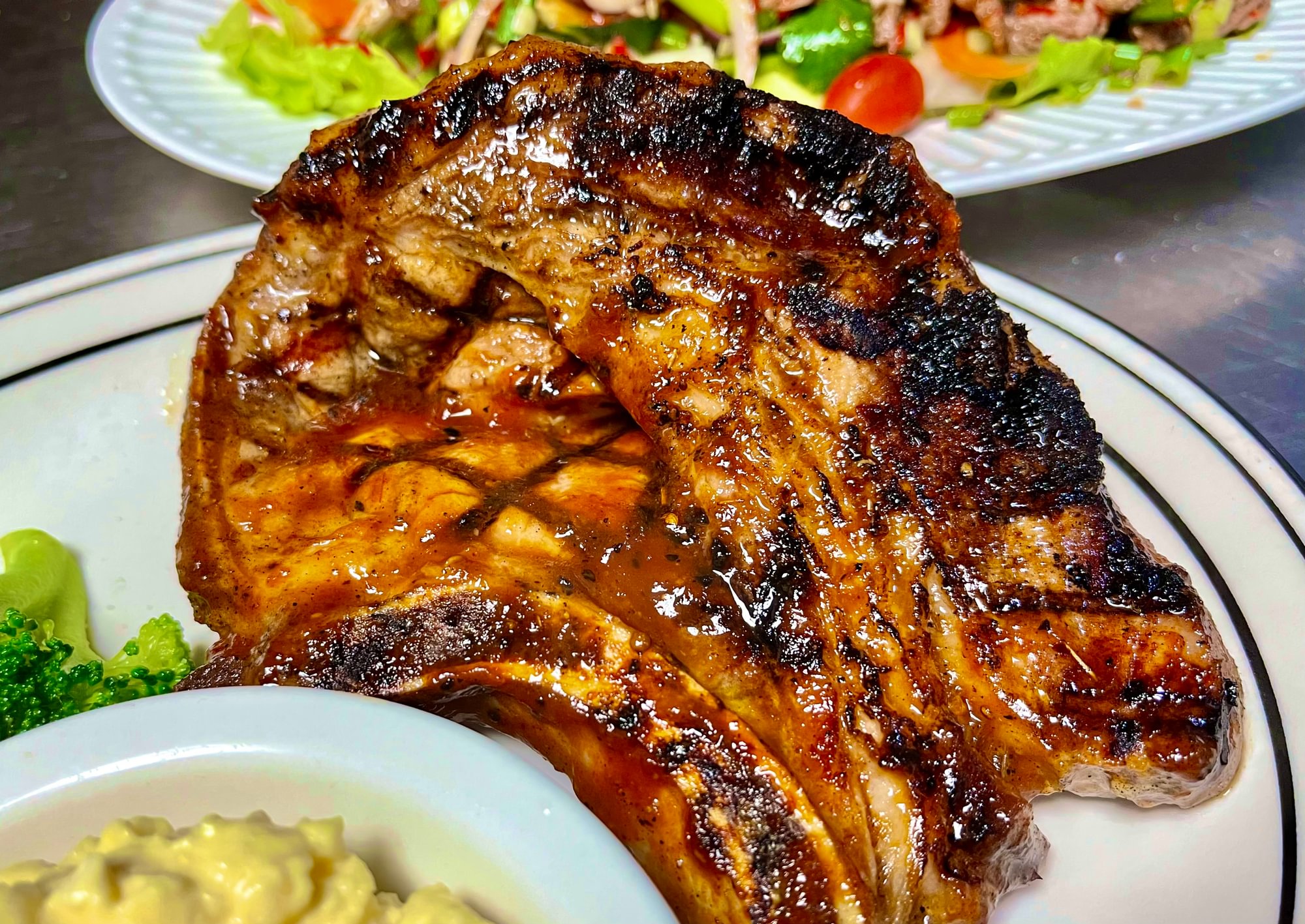 Grilled BBQ Pork chop