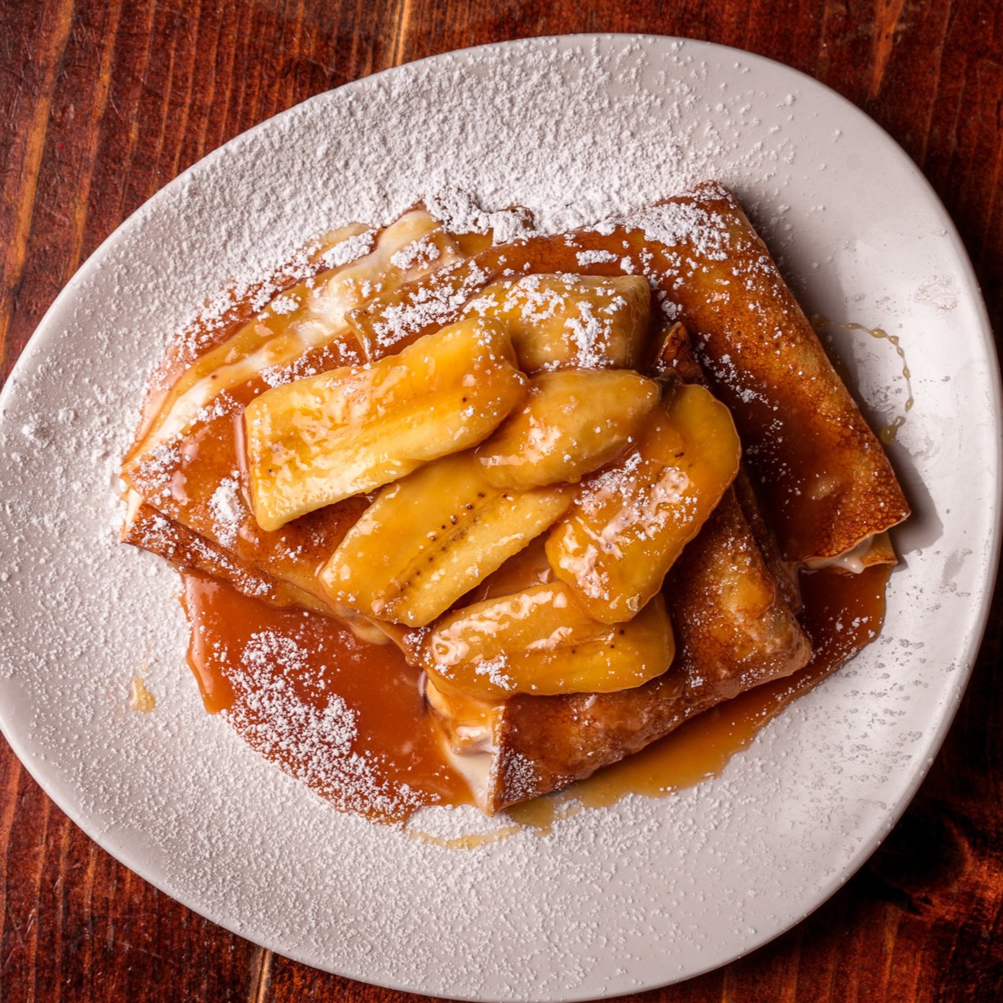 Roasted Banana Crepes