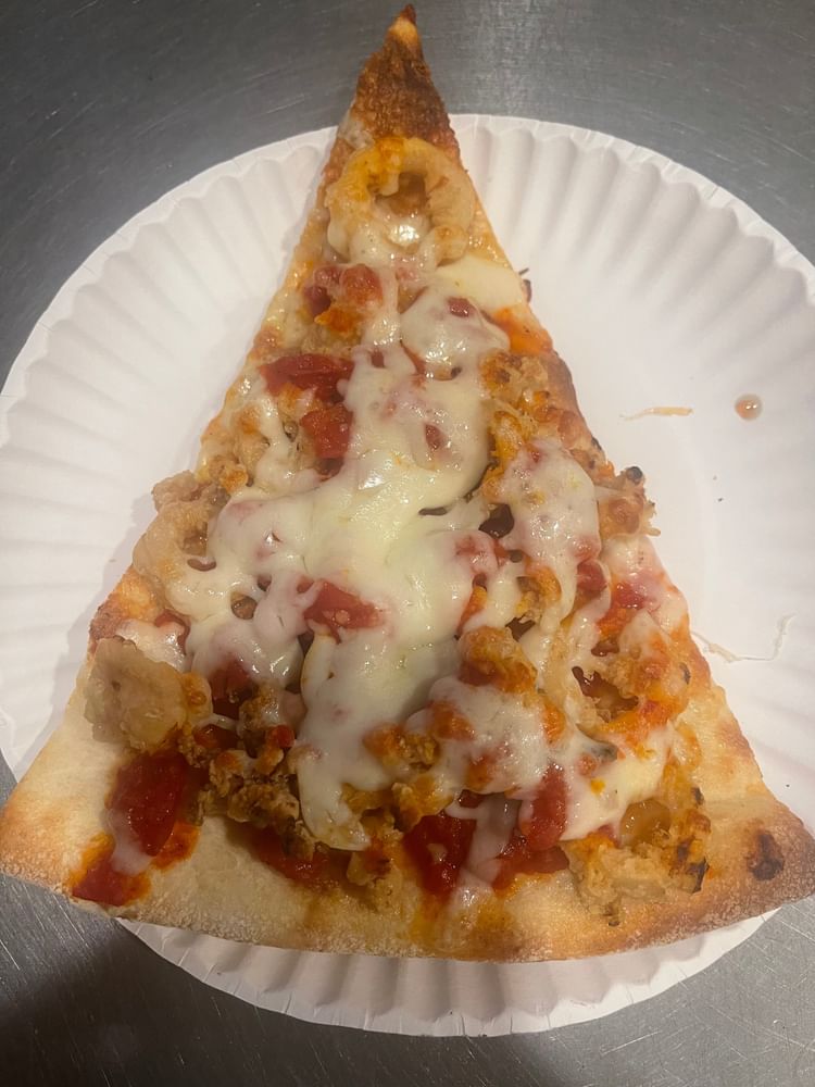 Fried Calamari Pizza Slice