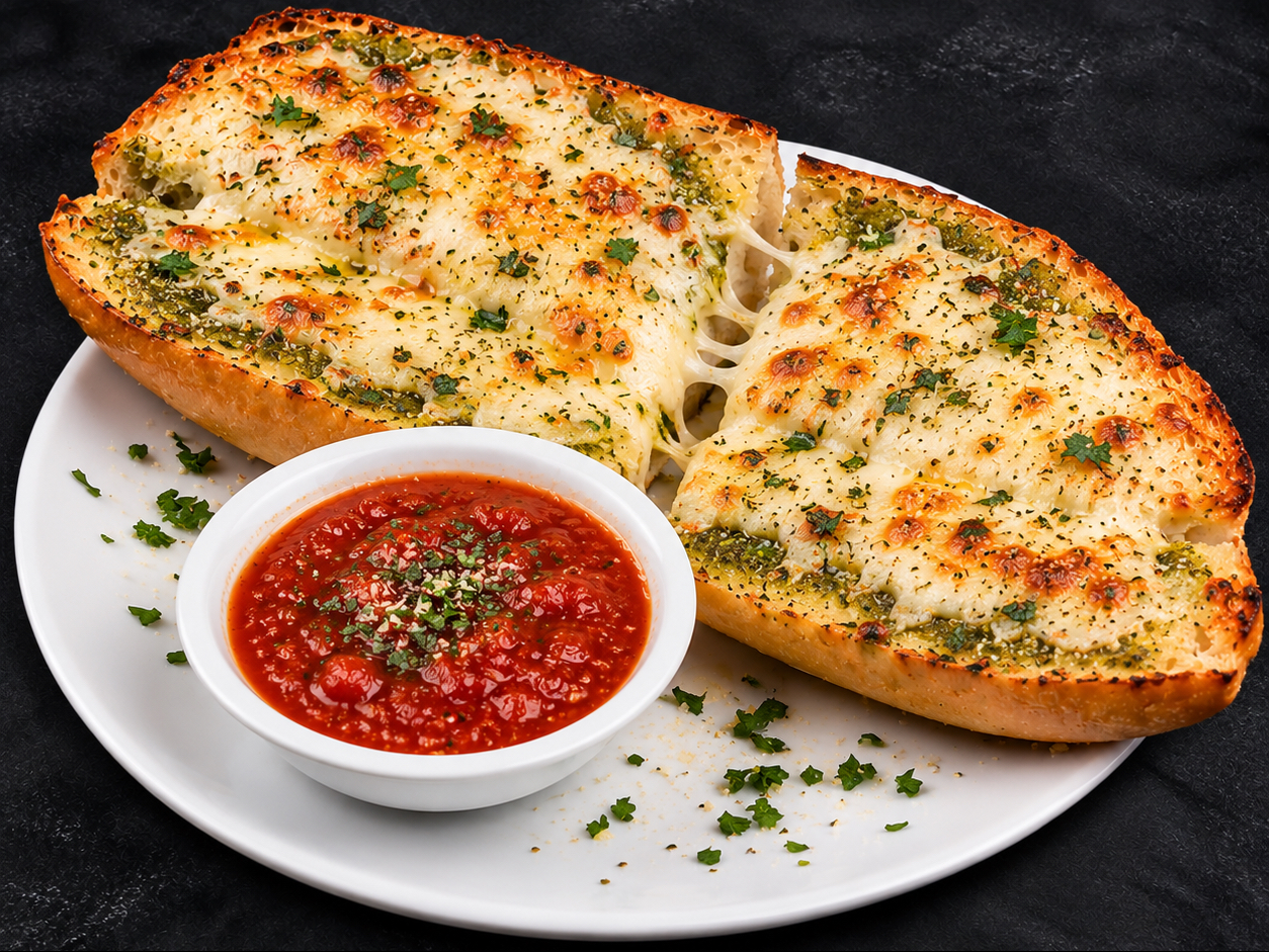 Pesto Cheesy Bread