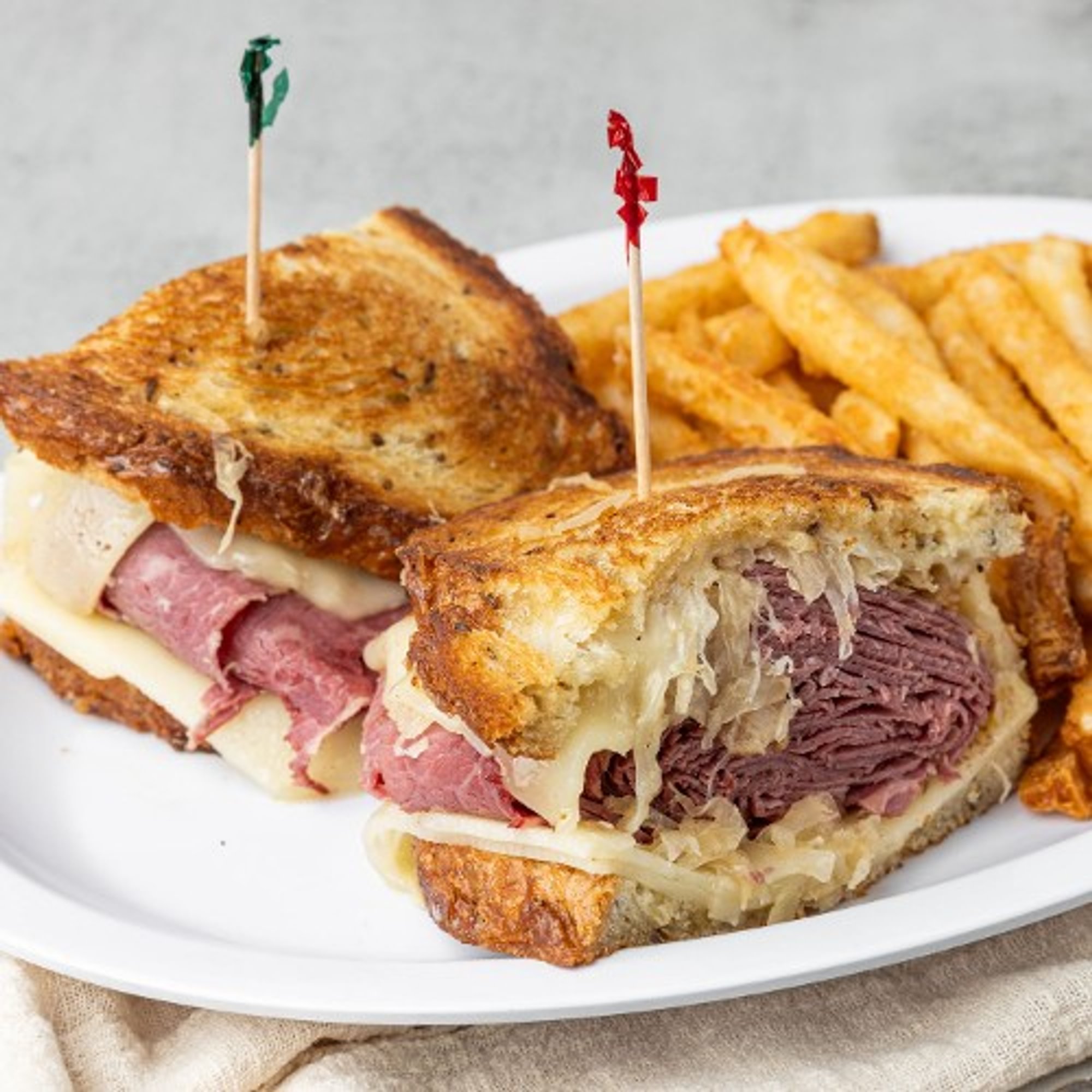 Hot Corned Beef Reuben