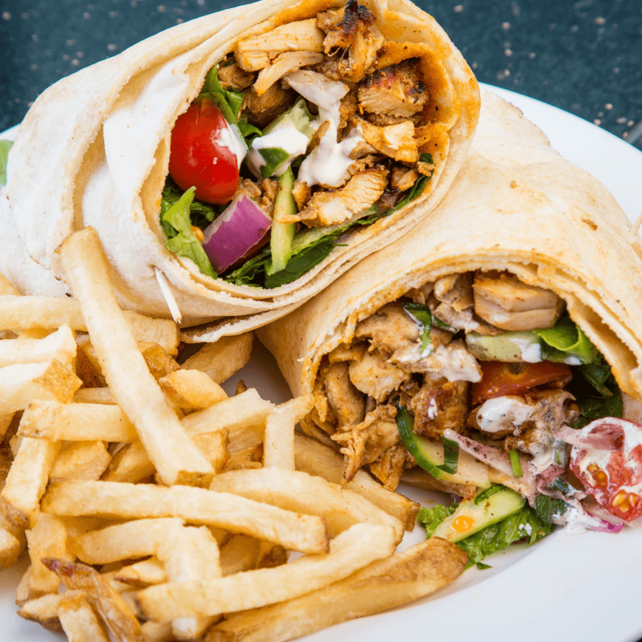 Roasted Chicken Shawarma Wrap