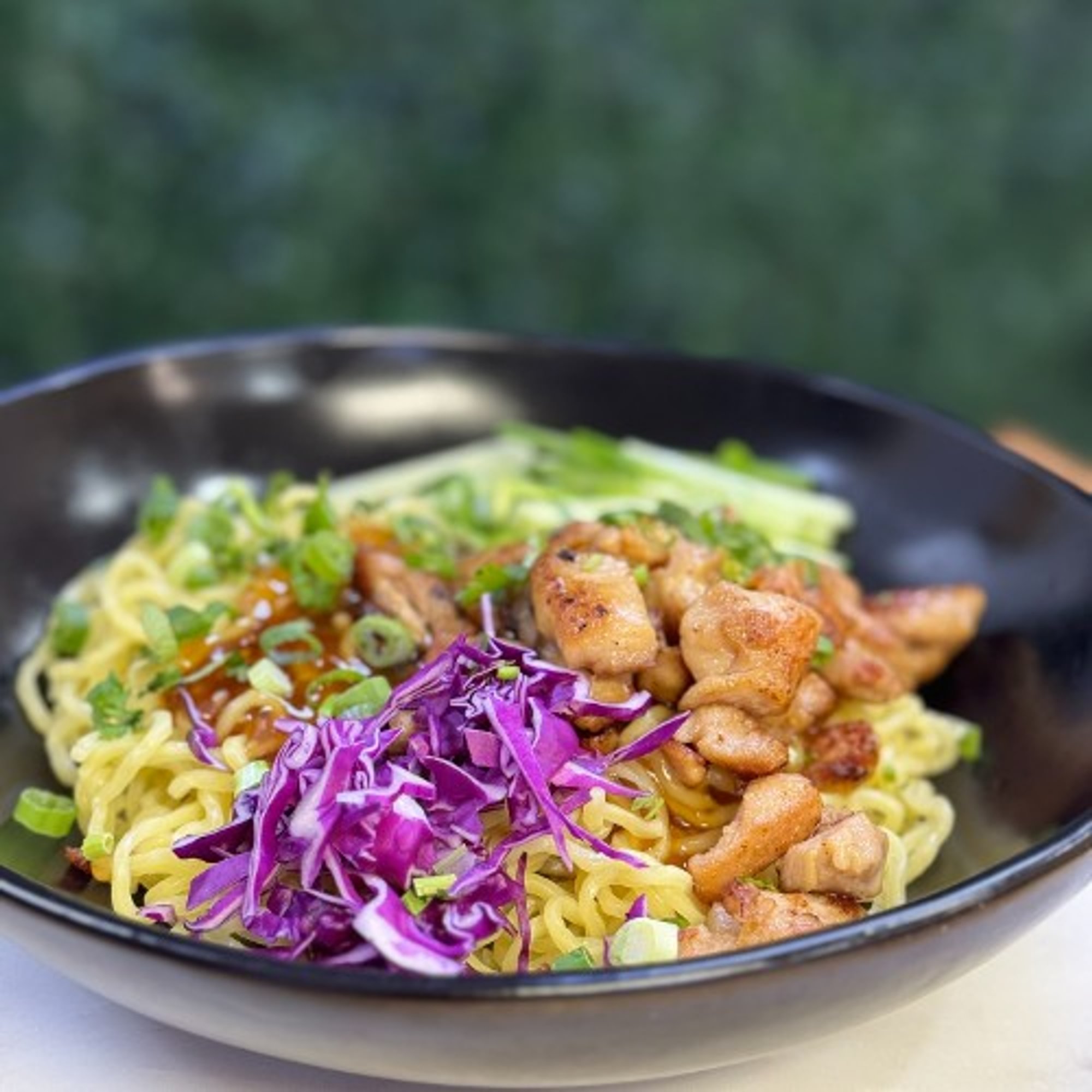 Hawaiian Style Sweet & Savory Lo Mein with Chicken