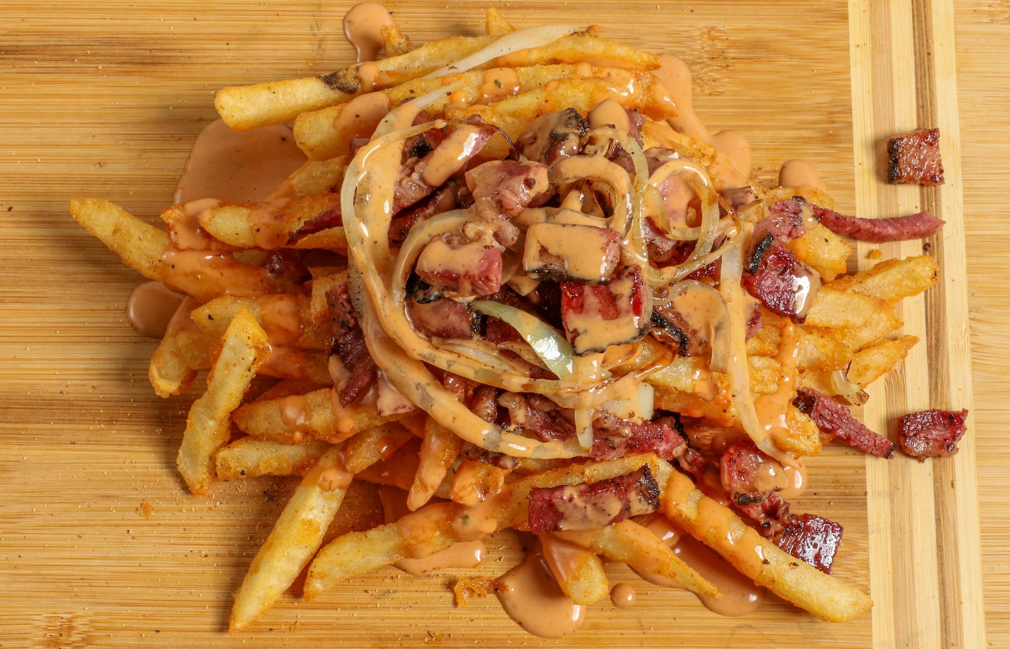 Smashstrami Fries