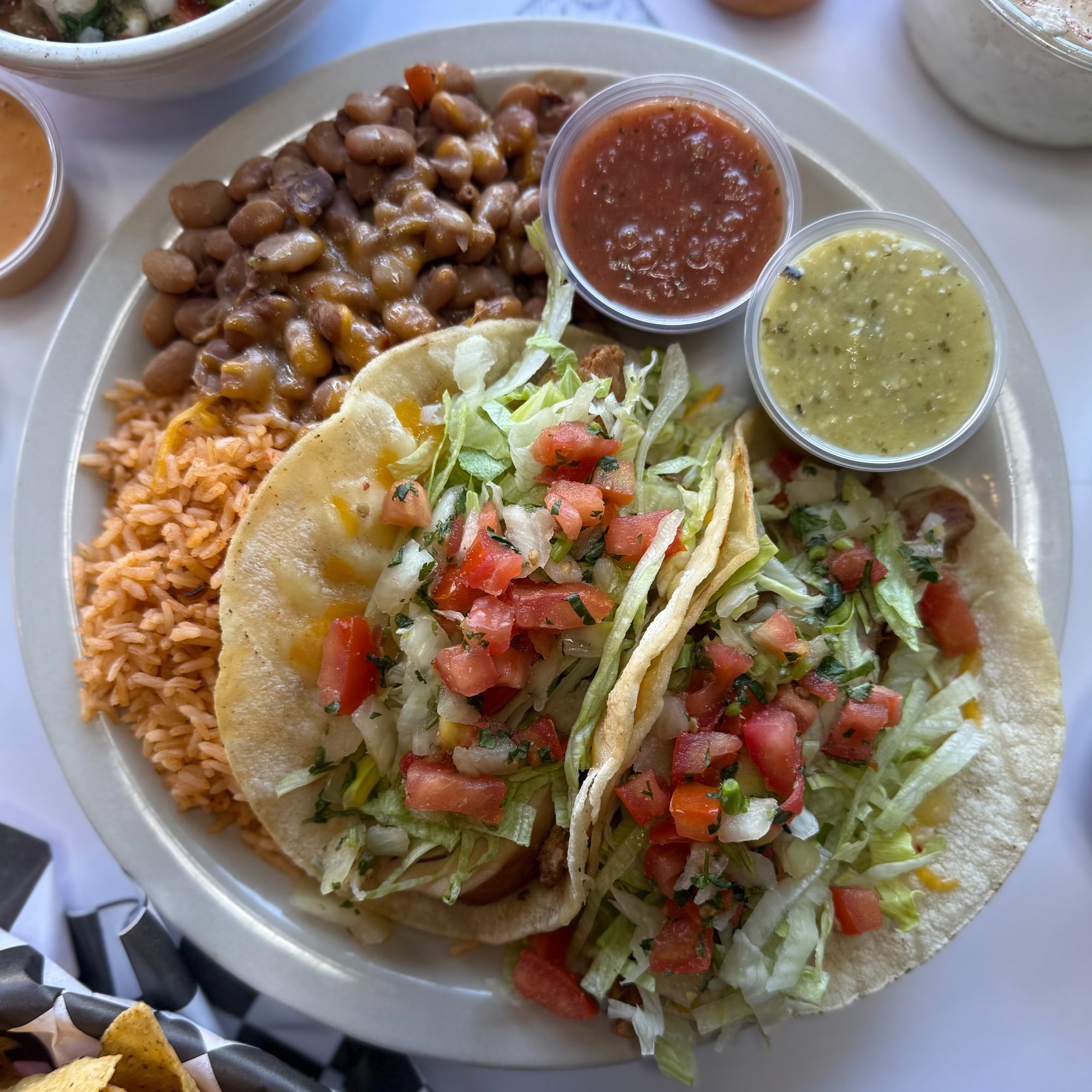 Two Taco Dinner Plate