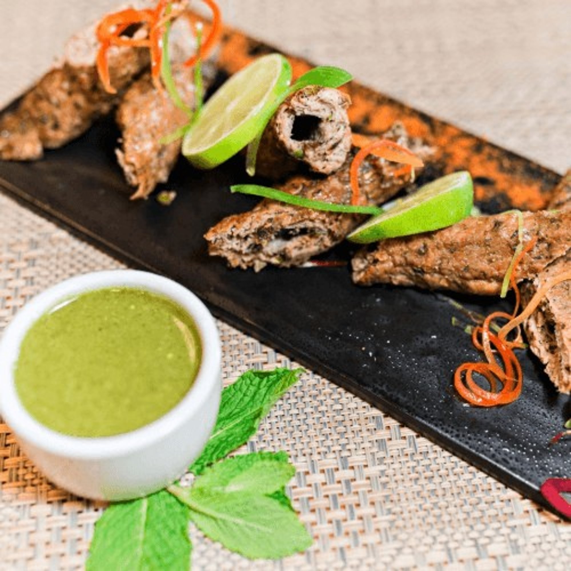 Pudina Seekh Kebab
