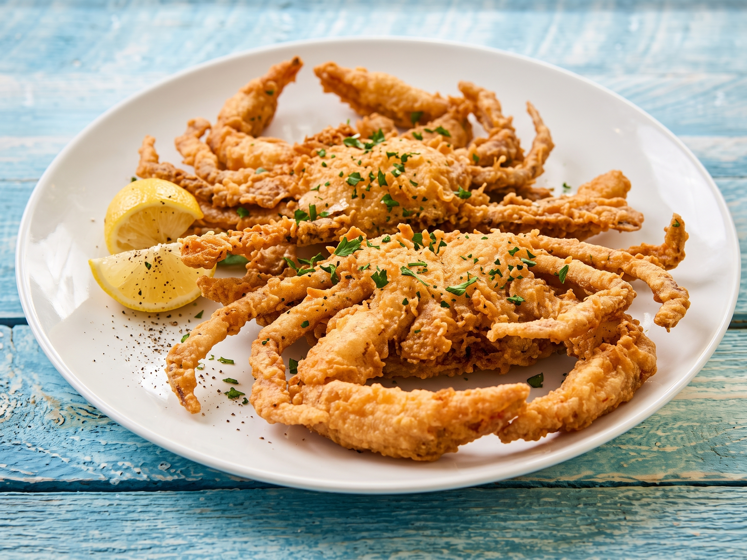 77. Soft Shell Crab with Fries
