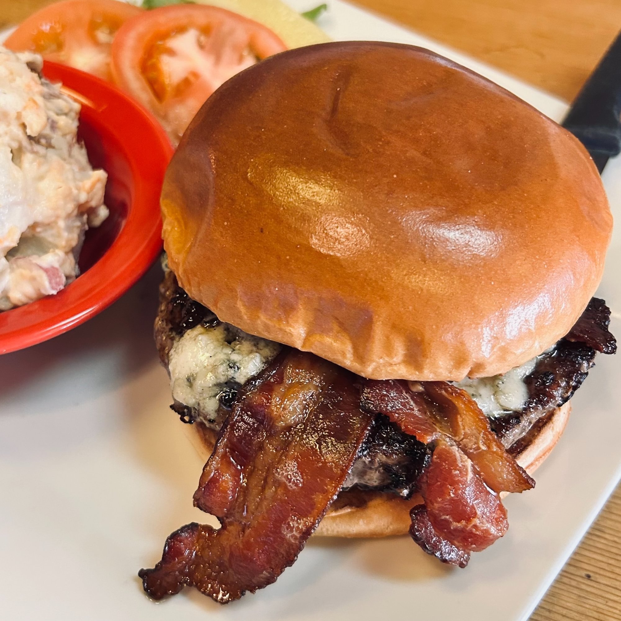 Bacon Fig Gorgonzola Burger
