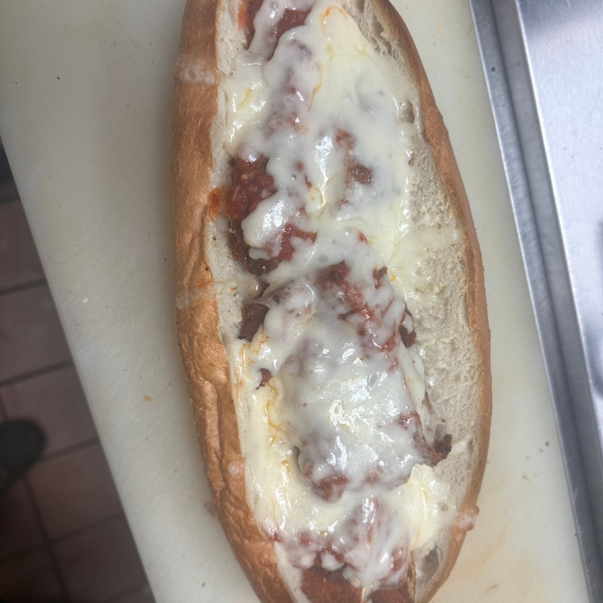 Meatball Parmigiana Sandwich
