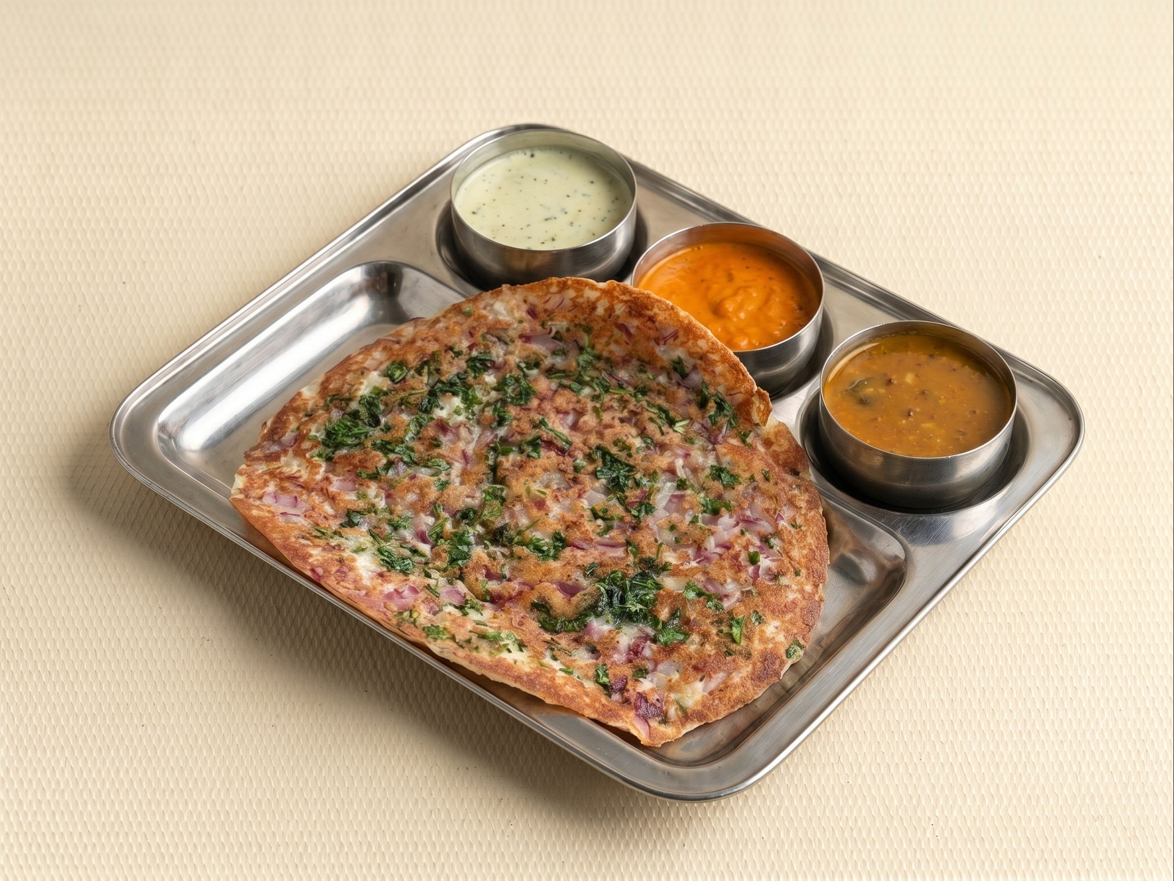 Onion Chili Uthappam