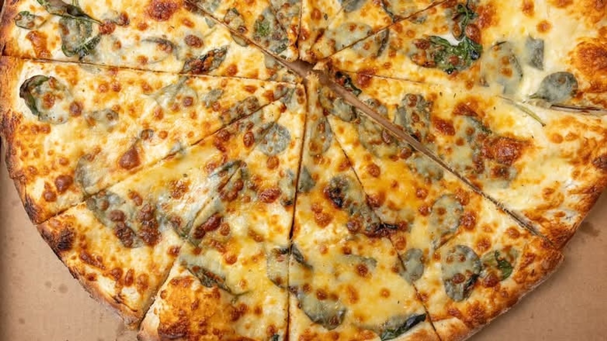 Ricotta, Mozzarella & Spinach Pizza (Round 21")