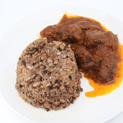 Waakye & Goat Small