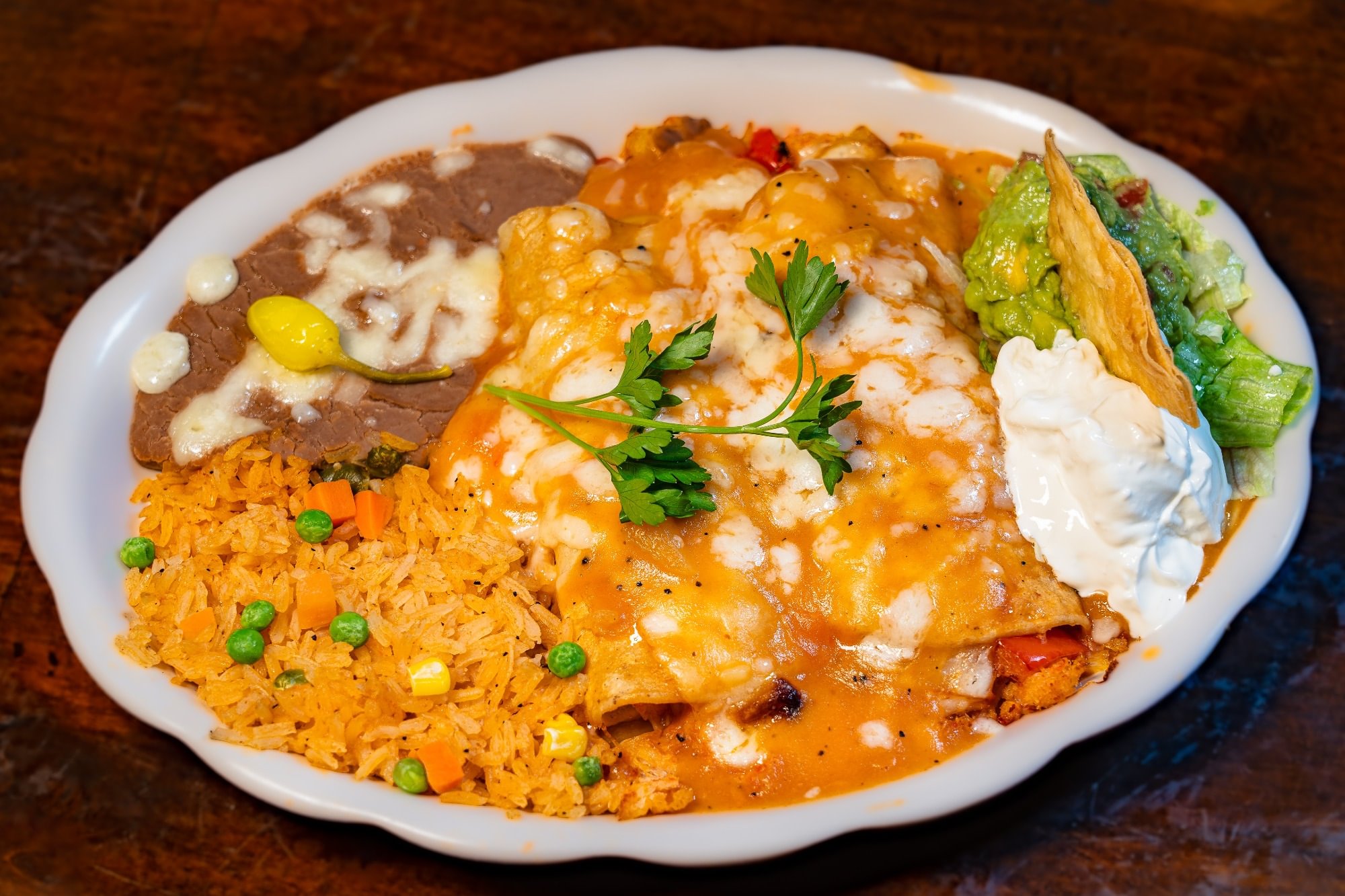 Enchiladas de Jaiba Estilo Vallarta