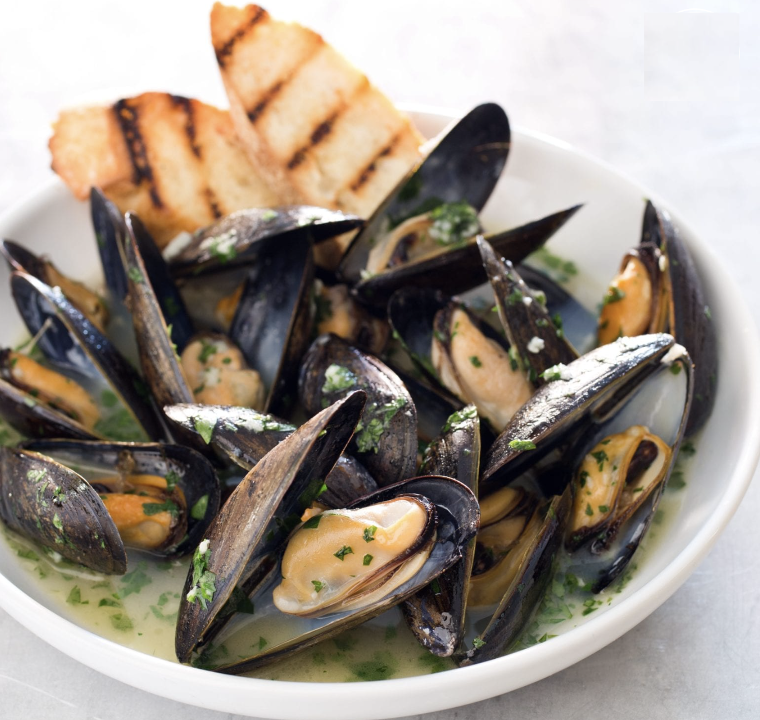 Steamed Mussels