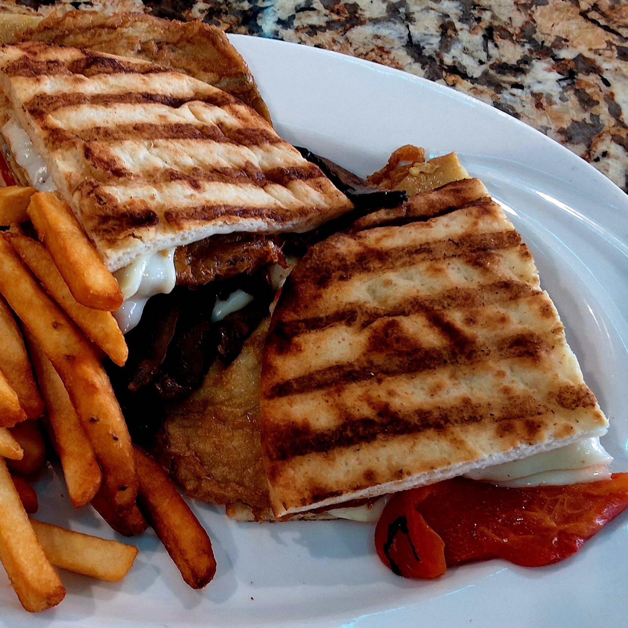 Grilled Chicken Portobello Panini