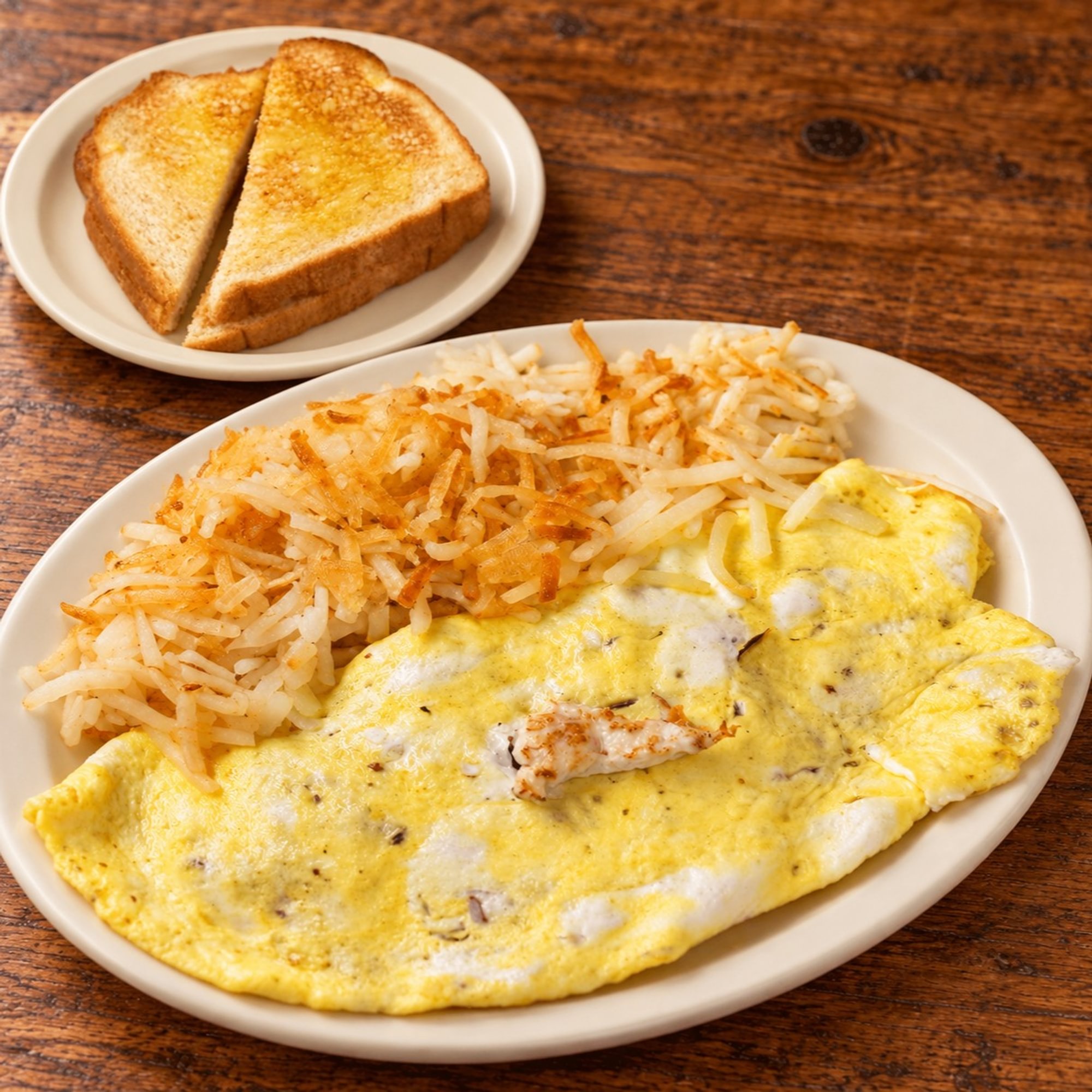 Grilled Chicken & Cheese Omelette