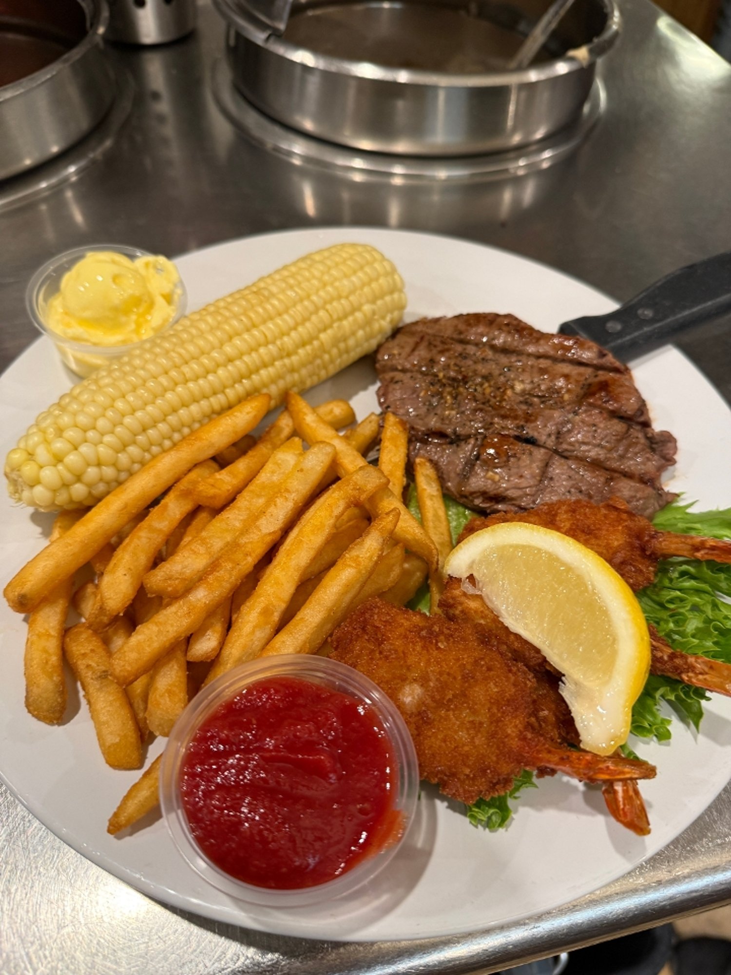 Top Sirloin Steak And Shrimp