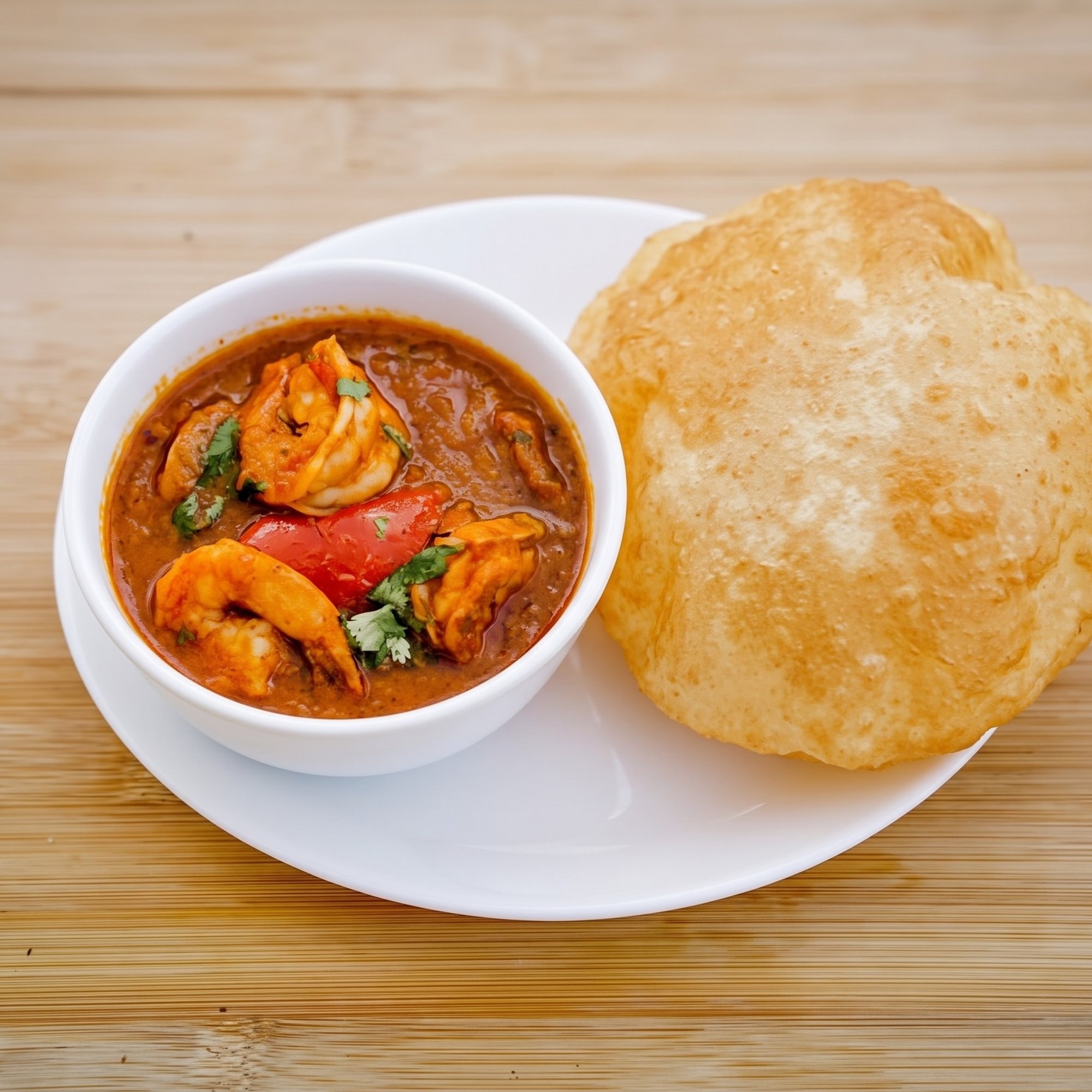 Shrimp and Poori