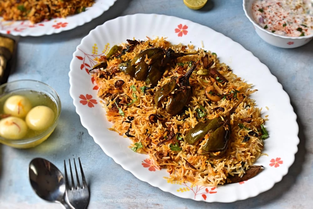 Gutti Vankai (Baingan) Biryani