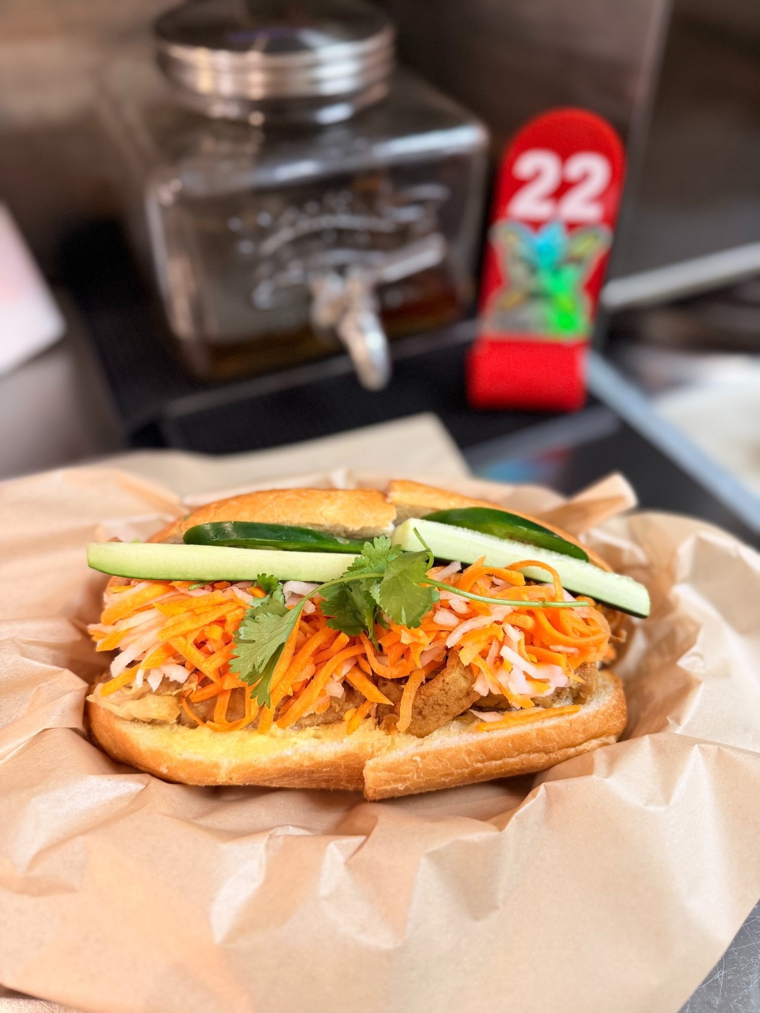 Tofu Sandwich (No Pate) (Bánh mì Đậu phụ)