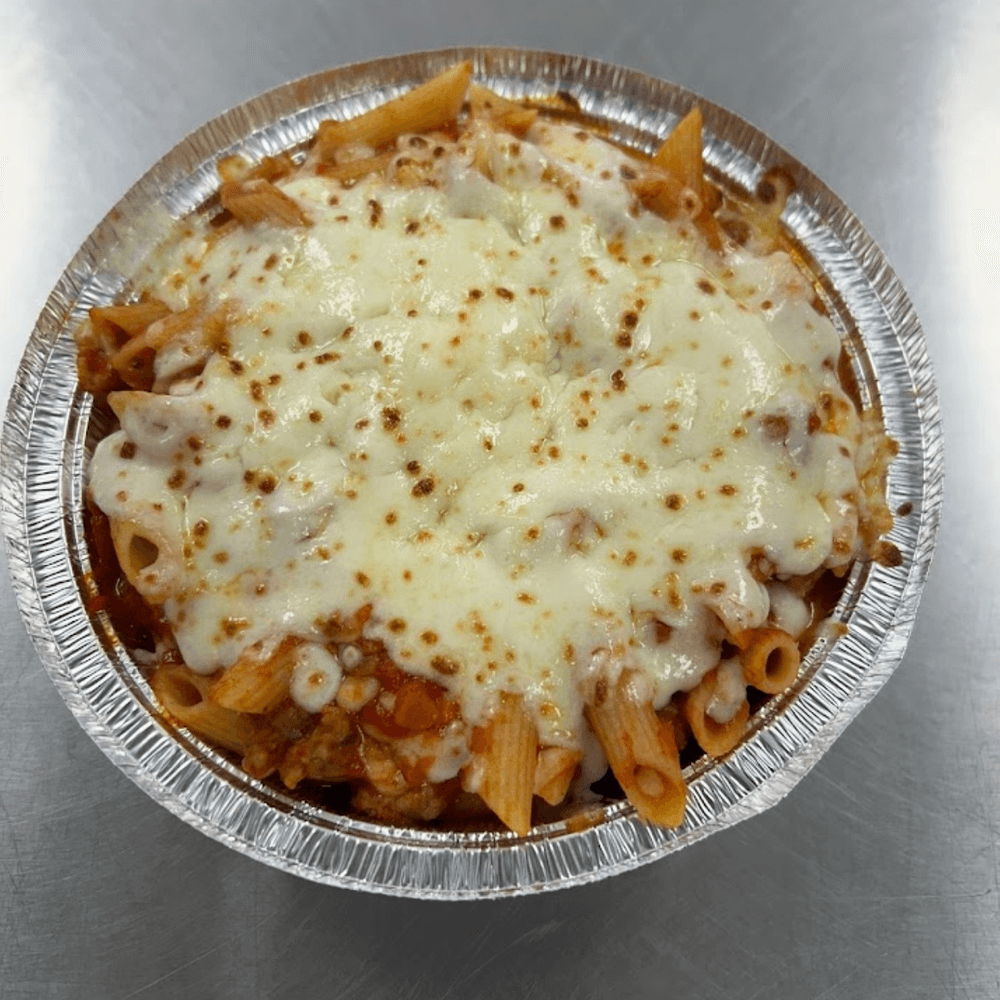 Penne and Meat Sauce Bake