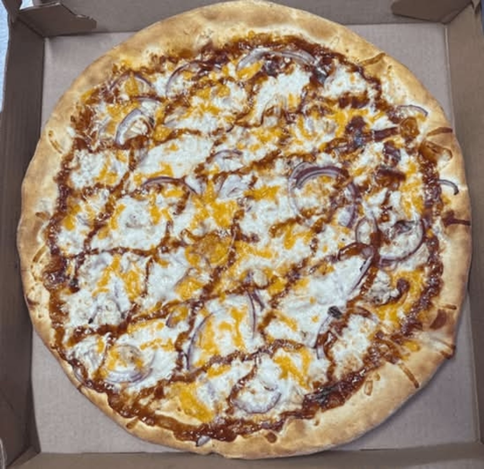 GF BBQ Chicken Pizza