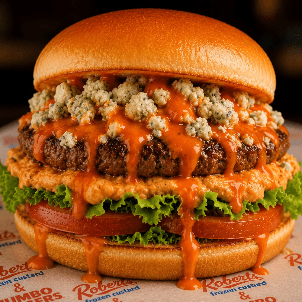 Buffalo & Bleu Cheeseburger