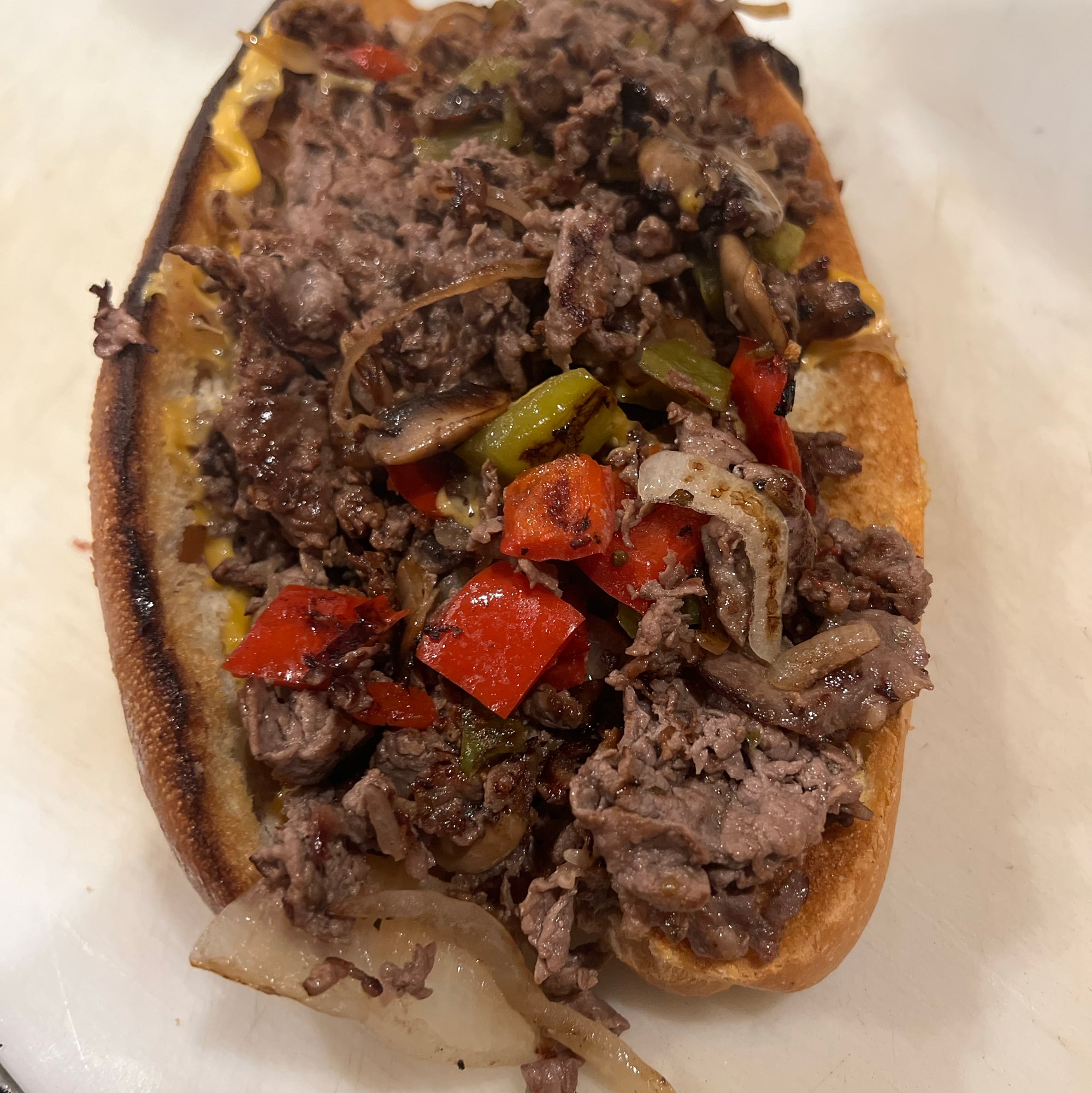 Cheesesteak All the Way Sandwich