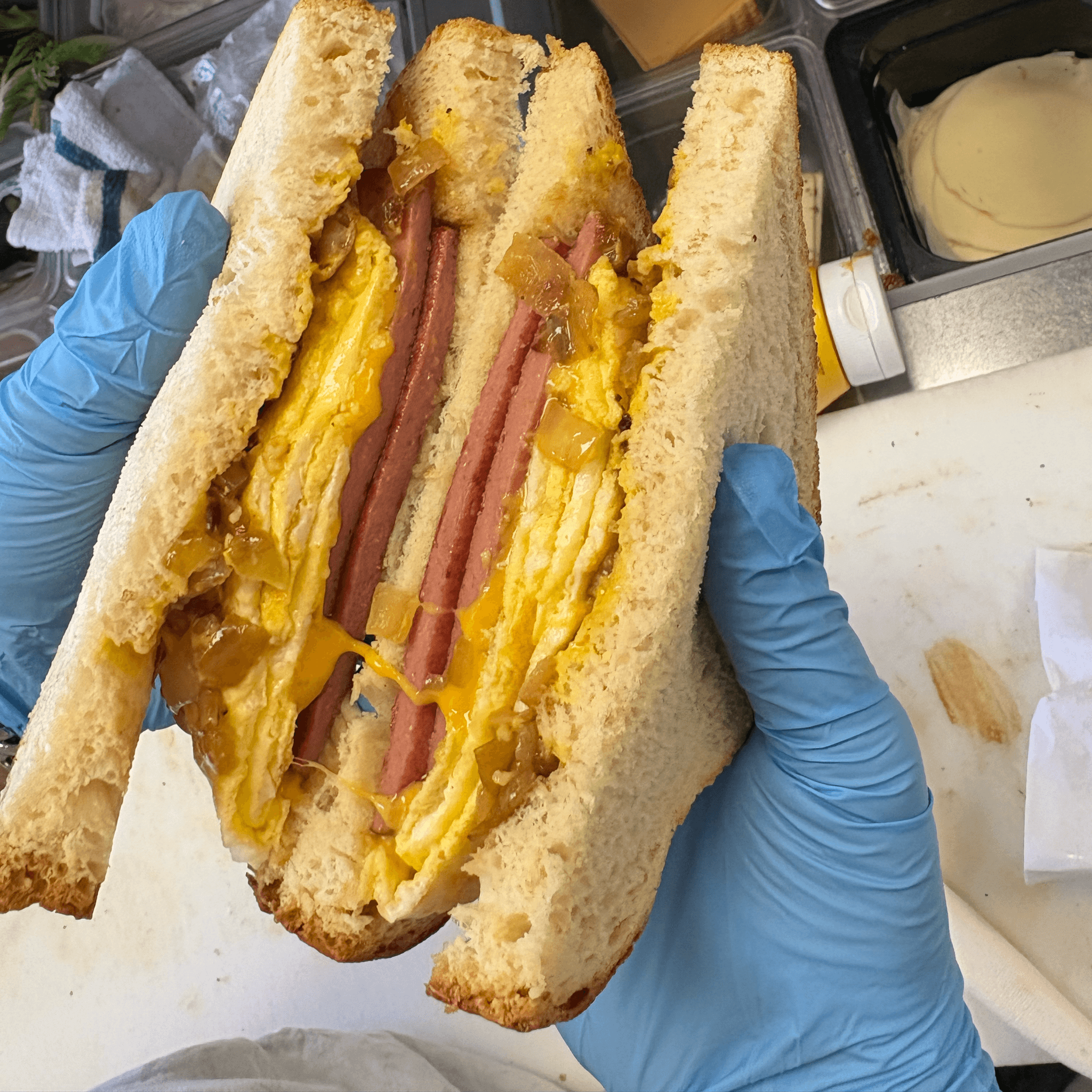 #6 Bologna, Egg & Cheese