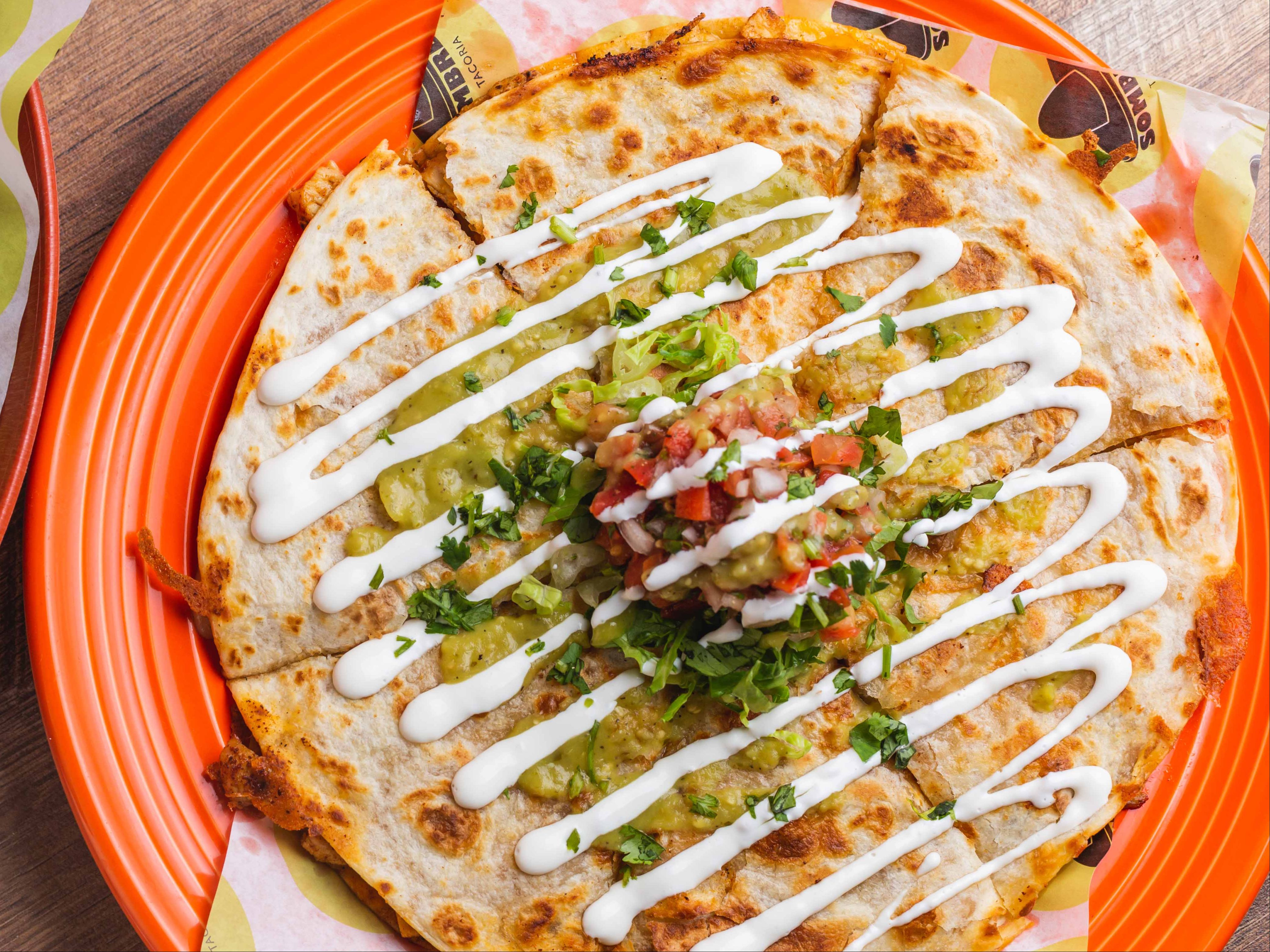 Shrimp A La Plancha Quesadilla