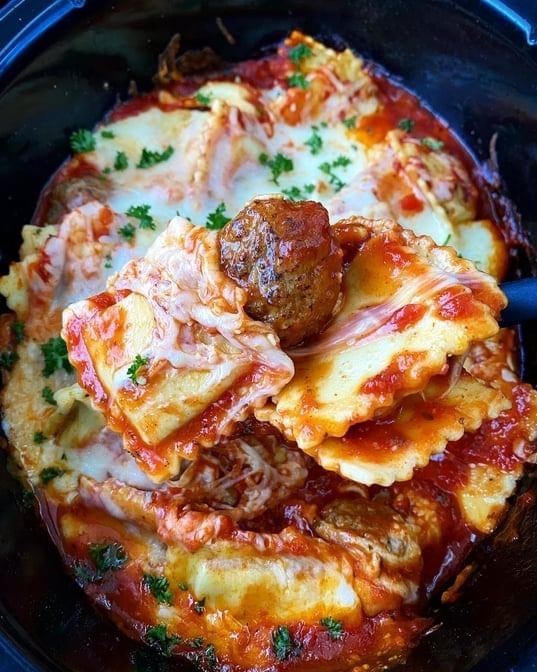 Family Ravioli With Meatballs
