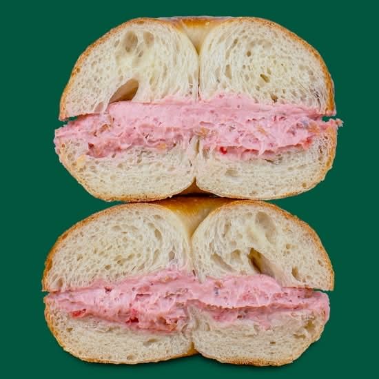 Strawberry Cream Cheese Bagel