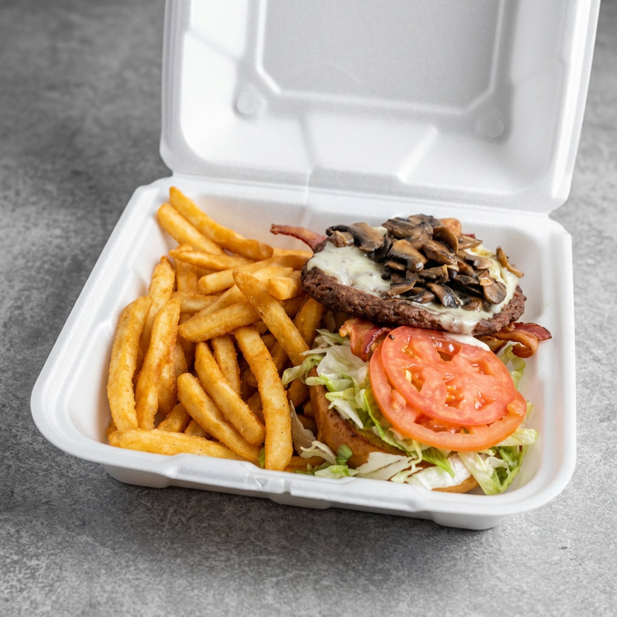 Mushroom & Swiss Burger