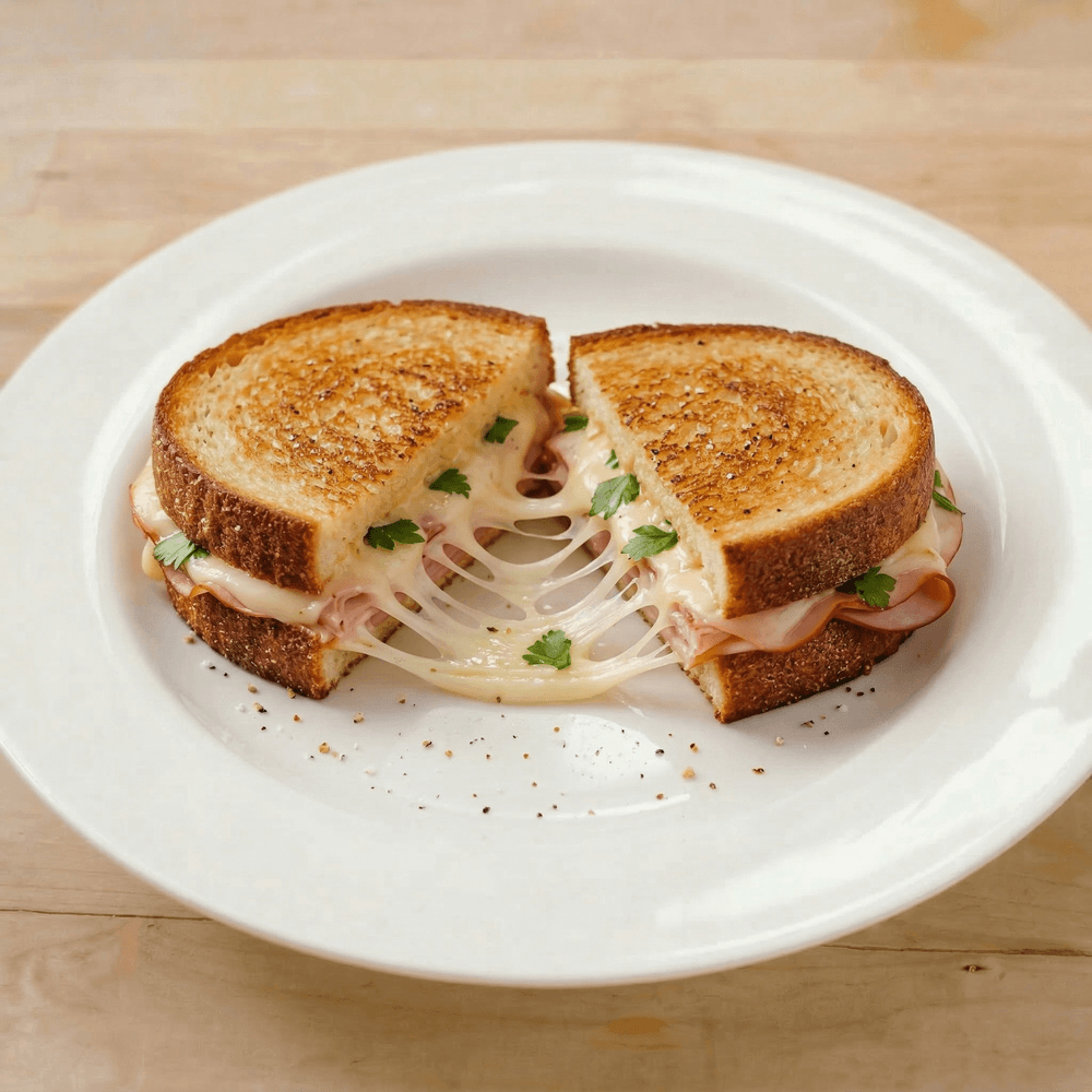 Chicken Cordon Bleu Grilled Cheese