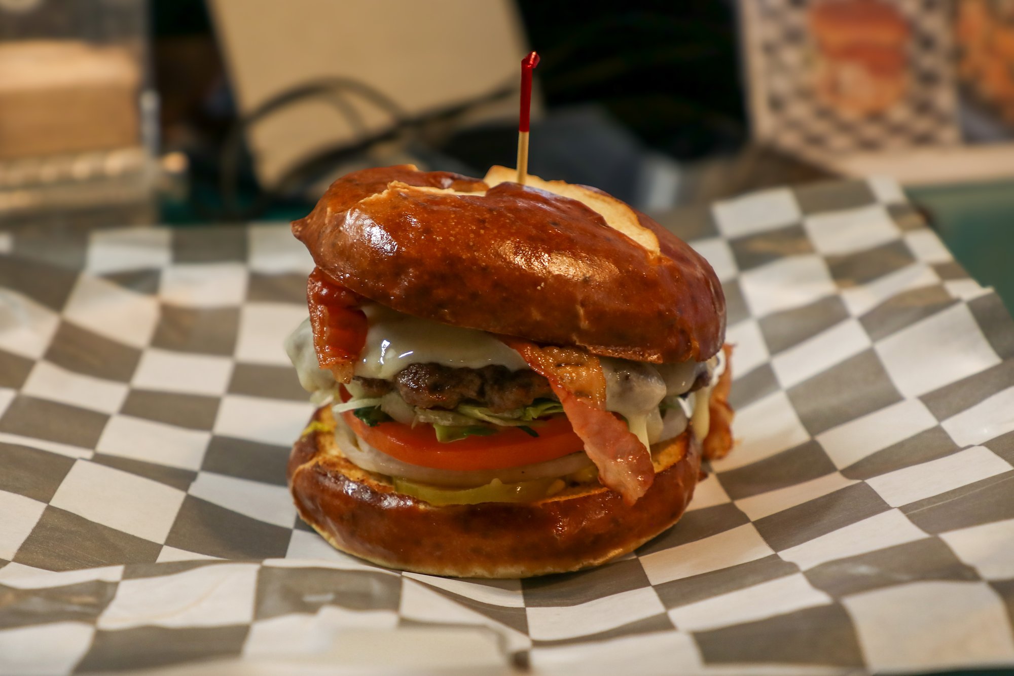 Pretzel Bacon Burger